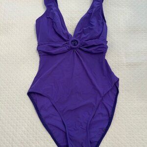Ladies Karla Colletto 1-Piece Swim Suit in Purple